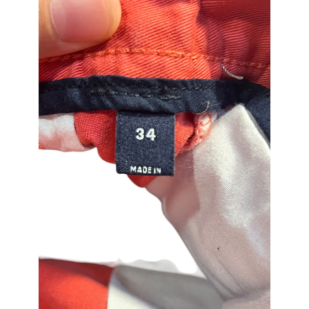 Nautica Coral Orange Bermuda Shorts Men's Size 34 Casual Summer Golf - Picture 4 of 8